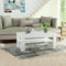 vidaXL - Salontafel - 110x65x48 - cm - bewerkt - hout - wit