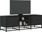 vidaXL - Tv-meubel - 120x35x41 - cm - bewerkt - hout - en - metaal - zwart