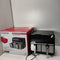 Inventum GF800HLD - Dubbele airfryer - 2 x 4 liter - 8 programma's - Dual cook functie - 80 tot 200 graden - PFAS vrij - 1700 watt - Zwart/RVS