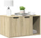vidaXL - Kattenbakkast - 80x50x45 - cm - bewerkt - hout - zwart