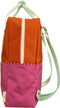 Sticky Lemon Backpack/Boekentas Large Better Together - Colourblocking - Gravel Orange - Rosette Pink