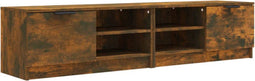 vidaXL - Tv-meubelen - 2 - st - 80x35x36,5cm - bewerkt - hout - gerookt - eikenkleurig