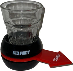 FULLPARTY.nl Spin the Shot - Drankspel - Draaispel met spinner en 4 shotglazen