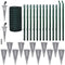 vidaXL - Euro - hek - 25x1,7 - m - staal - groen