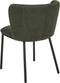 MINA - Eetkamerstoel set van 2 - Donkergroen - Polyester