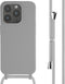 imoshion Hoesje Geschikt voor iPhone 15 Pro Hoesje Met Koord - imoshion Siliconen hoesje met koord - Lichtgrijs