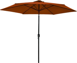 vidaXL - Parasol - met - metalen - paal - 300 - cm - terracottakleurig