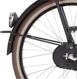 Cortina Spatbordstang achter 24 U4 jet black matt