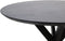 Ronde eettafel Zurich - ø120x72 - Zwart - Swiss edge - Acaciahout