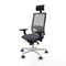 Bureaustoel met hoofdsteun Piqueras y Crespo 3D026G1 Donker grijs