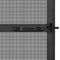 vidaXL - Hordeur - met - scharnieren - 120x240 - cm - antraciet