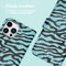 iMoshion Hoesje Geschikt voor iPhone 12 Pro / 12 Hoesje Met Pasjeshouder - iMoshion Design Bookcase smartphone - Meerkleurig / Black Blue Stripes
