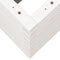 vidaXL - Plantenbak - 90x40x68,5 - cm - massief - grenenhout - wit