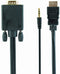 Gembird A-HDMI-VGA-03-6 - HDMI naar VGA + 3,5mm Jack kabel - 180 cm - Zwart
