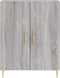 vidaXL - Dressoir - 69,5x34x90 - cm - bewerkt - hout - grijs - sonoma - eikenkleurig