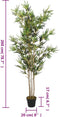 vidaXL - Kunstplant - bamboe - 1380 - bladeren - 200 - cm - groen