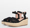 POSH by Poelman NANA - Dames Sandalen - Imitatieleer - Zwart - Maat 40