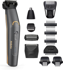 BaByliss Graphite Precision MT987E - 12-in-1 Multi-Trimmer - Precisie Baardtrimmer Bodygroomer - Grijs