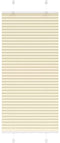 vidaXL - Plissé - rolgordijn - 60x150 - cm - stofbreedte - 59,4 - cm - polyester - crème