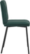vidaXL - Eetkamerstoelen - 2 - st - fluweel - donkergroen