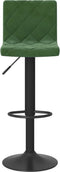 vidaXL - Barkrukken - 2 - st - fluweel - donkergroen