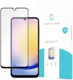 Just in Case Galaxy A25 - Full Cover Tempered Glass Screenprotector - 9H gehard glas - Rand tot rand bescherming