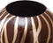 Vaas 24,5 x 24,5 x 20 cm Zebra Keramisch Gouden Bruin