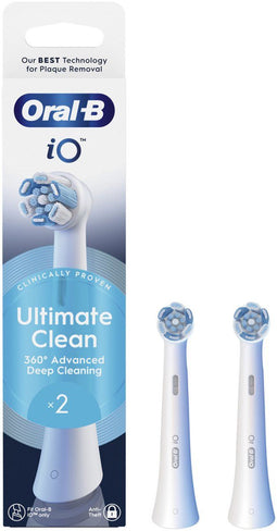 Oral-B iO Ultimate Clean - Opzetborstels CrissCross borstelharen - Wit (2 stuks)