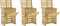 vidaXL - Tuincompostbakken - 3 - st - 80x50x100 - cm - geïmpregneerd - grenenhout