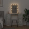 vidaXL - Kaptafel - met - LED - Verlichting - Beton - Grijs - 102x33x135 - cm