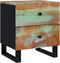 vidaXL - Nachtkastje - 40x33x46 - cm - massief - gerecycled - hout