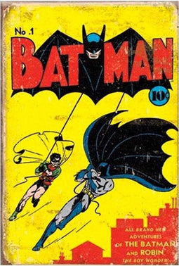 Batman Wandbord 'No1 Cover' - Metaal - 30 x 40 cm