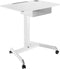 VDD Gaming - Zit Sta Bureau - Verrijdbaar - In hoogte verstelbaar 76-113 cm - Wit - Bureaublad 80 x 58 cm