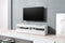 TV meubel TV kast Kubrick 140 cm body wit front kleppen hoogglans wit