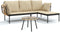 vidaXL - 3-delige - Loungeset - met - kussens - poly - rattan - beige