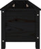 vidaXL - Plantenbak - verhoogd - 199,5x40x39 - cm - massief - grenenhout - zwart