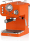 Swan Retro Espressomachine – Gemalen Koffie & Pads – Met Melkopschuimer – Oranje