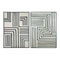 Schilderij Home ESPRIT Wit Zwart Stads (2 Stuks)