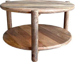 Old Inn - Mango salontafel naturel rond 75 cm