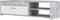 PILVI Eigentijds tv-meubel - Wit en lichtgrijs beton - B 120 x D 42,1 x H 31,8 cm