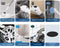 Lodgy® Elektrische Schoonmaakborstel - Schoonmaakborstel - Schrobber met Steel - Schrobmachine - Schrobborstel - Wasborstel met Telescopische Steel - 7 Opzetstukken