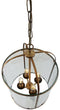 Steinhauer Pimpernel 5972BR - Hanglamp - 4 x E14 fitting hoogte instelbaar Ø25 cm brons
