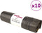 vidaXL - Vuilniszakken - met - trekkoorden - 250 - st - 35 - l - zwart