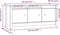 vidaXL - Schoenenkast - 110x38x45,5 - cm - massief - grenenhout - zwart
