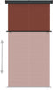 vidaXL - Balkonscherm - 165x250 - cm - bruin