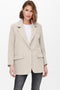 ONLY ONLLANA-BERRY L/S OVS BLAZER TLR - Dames Blazer - Oversized fit - Pumice Stone