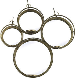 Metalen industriële wandspiegel - grijs - 66 x71 cm