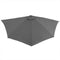 Balkon parasol - Halfrond - UV-bescherming 40+ - Antraciet