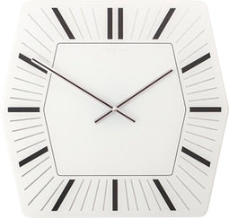 Hexagon wandklok wit - NeXtime