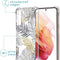 iMoshion Hoesje Geschikt voor Samsung Galaxy S21 Hoesje Met Koord - iMoshion Design Hoesje met Koord - Wit / Zwart / Transparant / Goud / Glamour Botanic